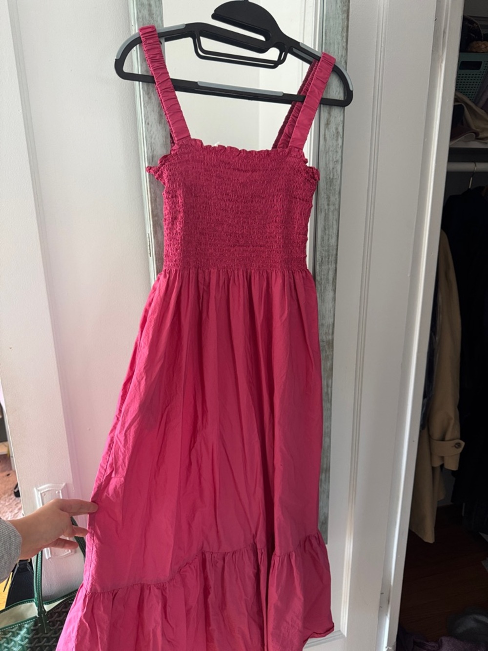 Hill House Hot Pink Anjuli Maxi Dess